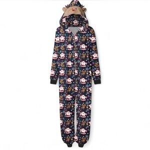Brand New Women’s Christmas Reindeer Hooded Onesie Size Medium